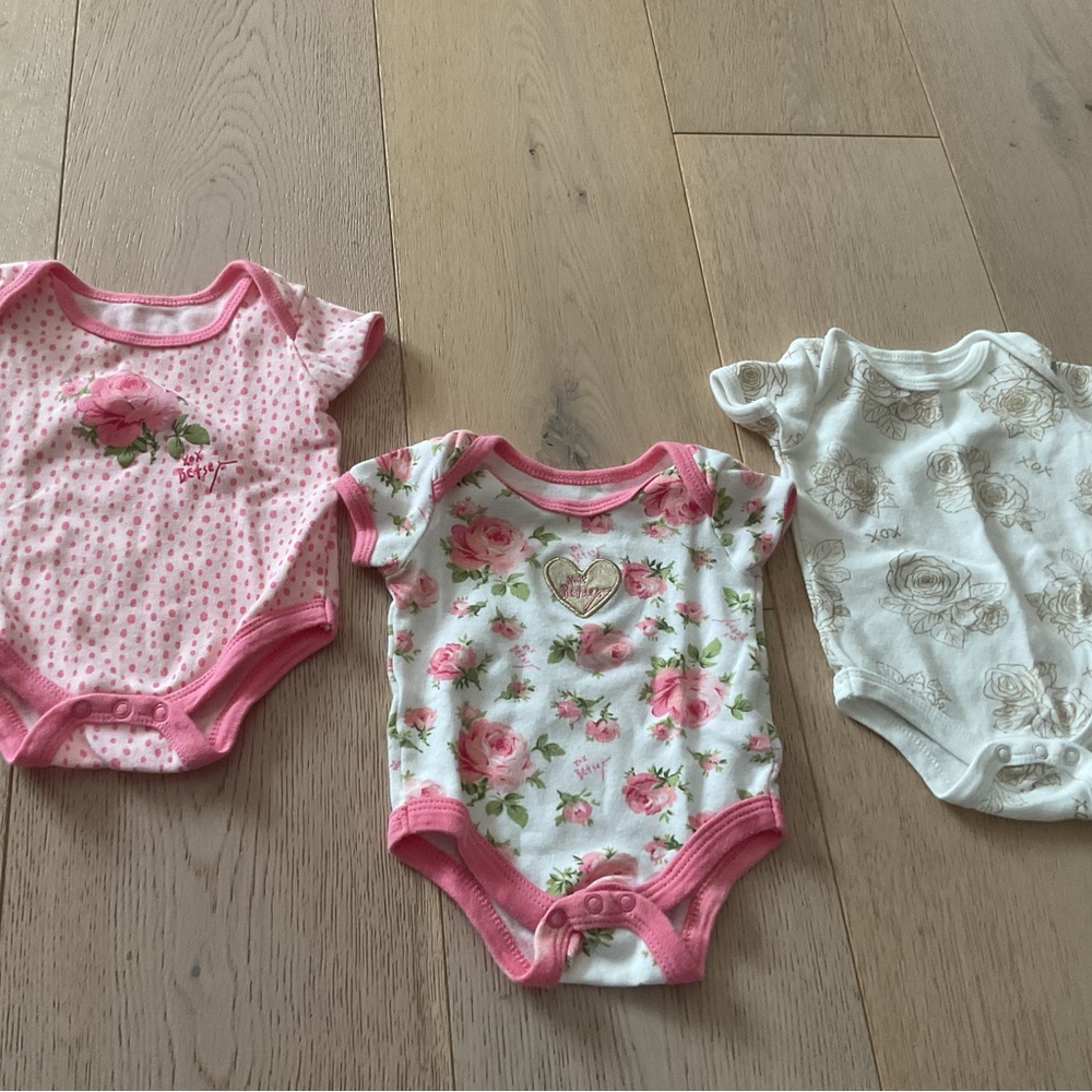 Floral and Polka Dot Kids One Piece Set